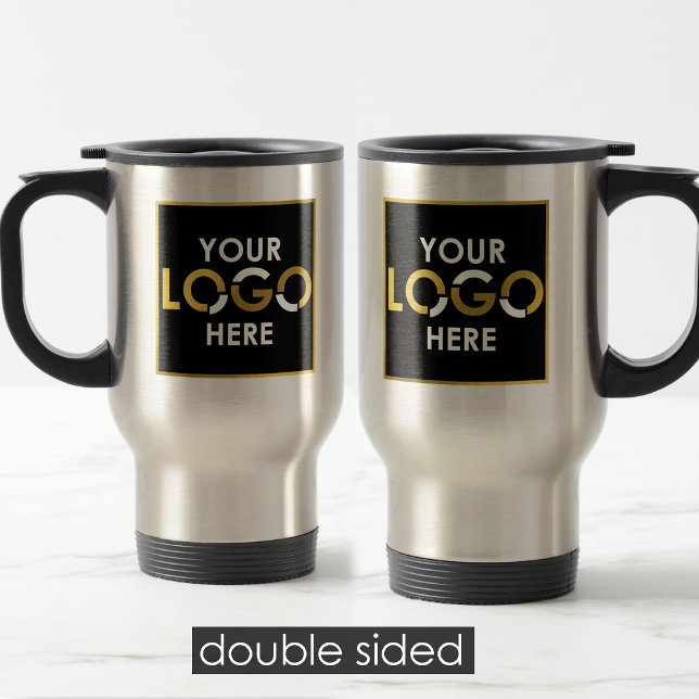Caneca Térmica Empresa Personalizada Seu Logotipo Aqui Promociona (Personalized Business Your Logo Here Promotional Travel Mug)
