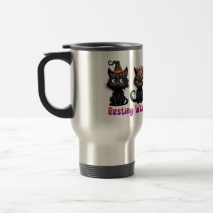Caneca Térmica Encantando o Halloween Cat Group