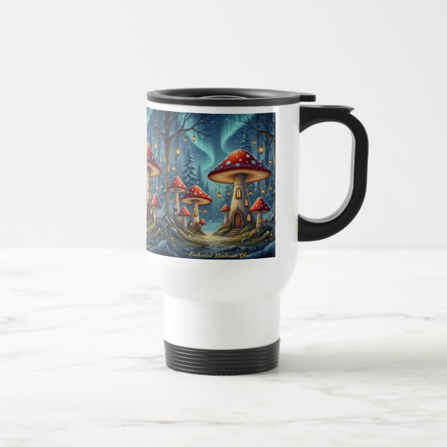 Caneca Térmica  Enchanted Mushroom Glow Mug – Magical Fairy Fores (Direita)