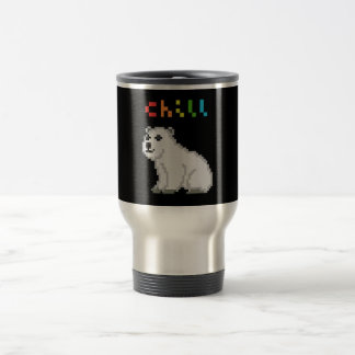 Caneca Térmica Encher Amante de os animais do Urso Polar