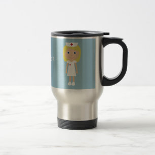Caneca Térmica Enfermeira bonito dos desenhos animados