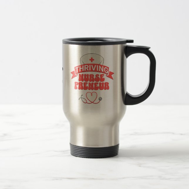 Caneca Térmica Enfermeira Empreendedora Personalizada PROSPERANDO (Direita)