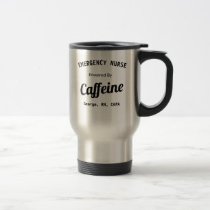 Caneca Térmica Enfermeira Personalizada Energizada por Cafeína