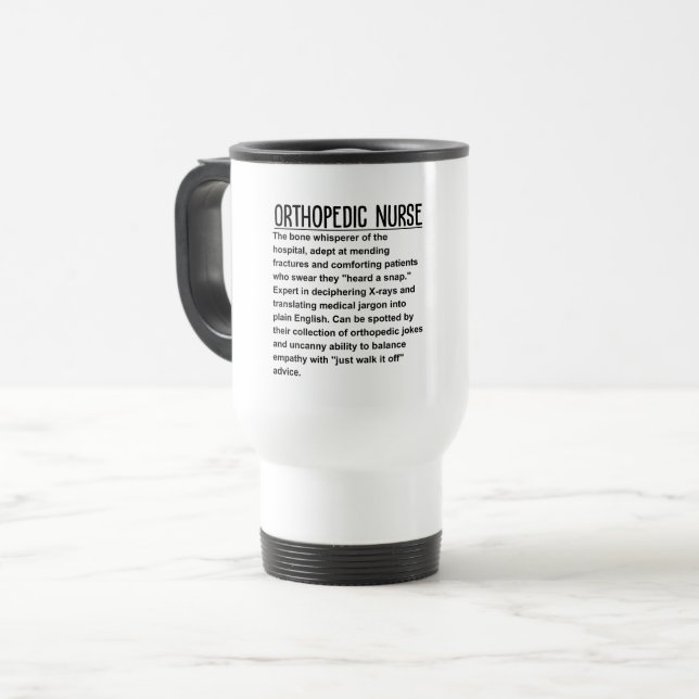 Caneca Térmica enfermeiro ortopédico (Frente Esquerda)