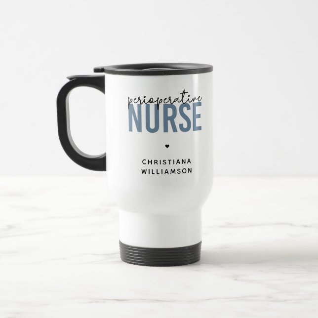 Caneca Térmica Enfermeiro Perioperatório Personalizado RN OU Pres (Esquerda)