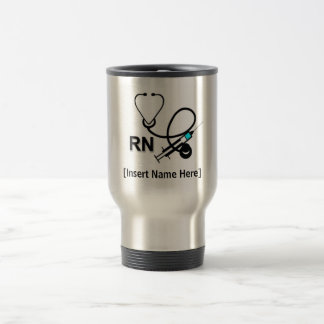 Caneca Térmica Enfermeiro Personalizado com Stetoscope e Trav do 