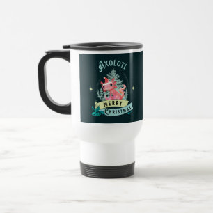 Caneca Térmica Engraçado Axolotl Feliz Natal