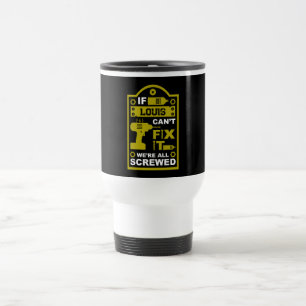 Caneca Térmica Engraçado consertar o reparo de ti