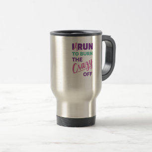 Caneca Térmica Engraçado Correr Para Queimar A Louca