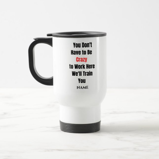 Caneca Térmica Engraçado Dizer Cotrabalhador Moderno Aniversário  (Esquerda)