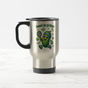 Caneca Térmica Engraçado doce como picles