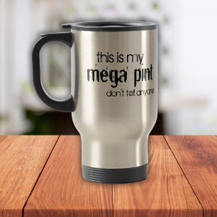 Caneca Térmica Engraçado, este é o meu mega-ponto Não diga a ning