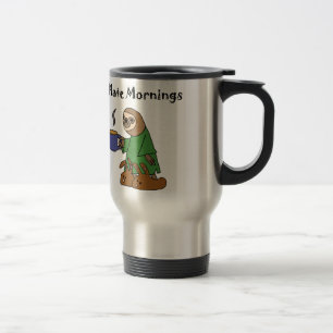 Caneca Térmica Engraçado eu deio desenhos animados da preguiça
