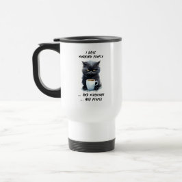 Caneca Térmica Engraçado eu odeio Pessoas e manhãs de manhã e Pes