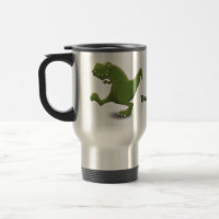 Engraçado humor de desenho animado de T rex dinoss
