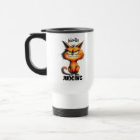 Engraçado julgando o gato de arte