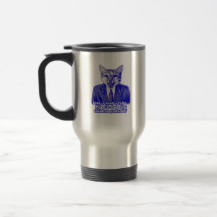 Caneca Térmica Engraçado meme de gato zangado para amantes do gat