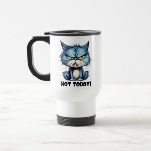 Caneca Térmica Engraçado não hoje sarcasmo de gato