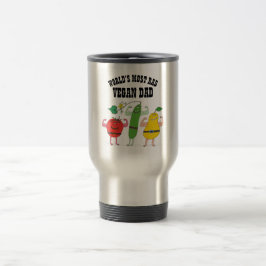 Caneca Térmica Engraçado PAI RAD VEGAN Vegetais Flexíveis Músculo