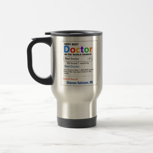 Caneca Térmica Engraçado Personalidade Excelente, Melhor Médico P (Esquerda)