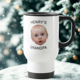 Caneca Térmica Engraçado, Personalizado Rosto De Bebê
