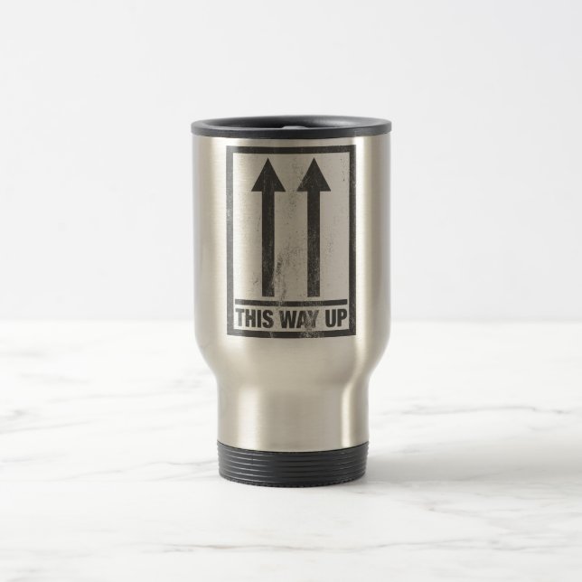 Caneca Térmica Engraçado, por aqui. (Centro)
