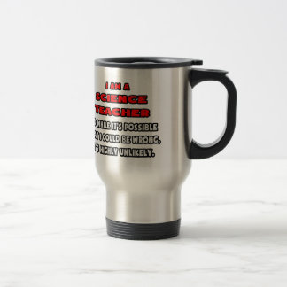 Caneca Térmica Engraçado Professor de Ciências. Muito improvável