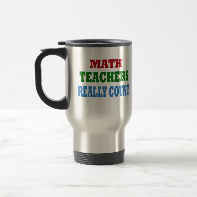 Caneca Térmica Engraçado Professor de Matemática (Esquerda)