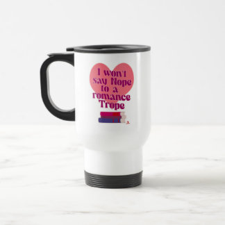 Caneca Térmica Engraçado Romance Trope Reader Love Motto