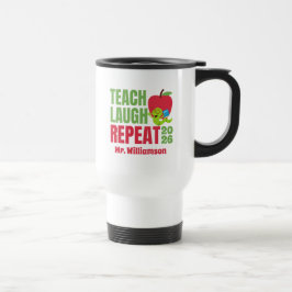 Caneca Térmica Ensinar, Rir, Repetir Professor