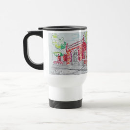 Caneca Térmica Entrada Histórica de Tijolo Vermelho