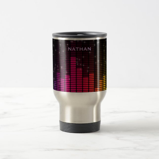 Caneca Térmica Equalizer Disco Ilumina Volume de Música Personali (Centro)