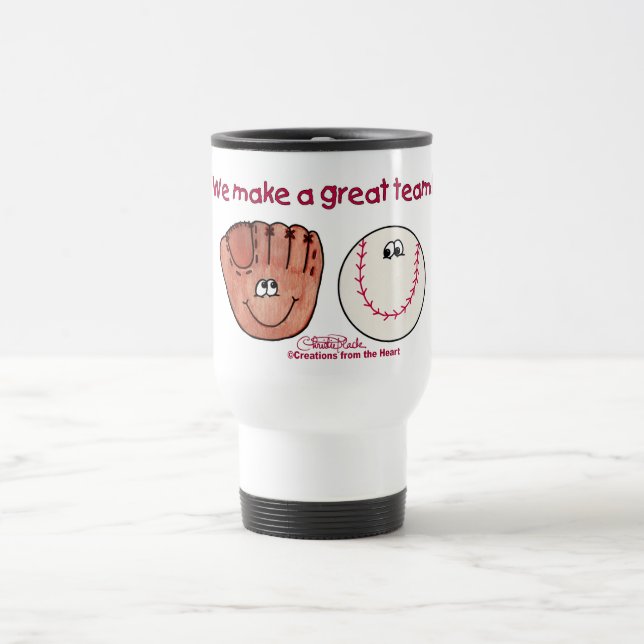 Caneca Térmica Equipe de luvas de beisebol (Centro)