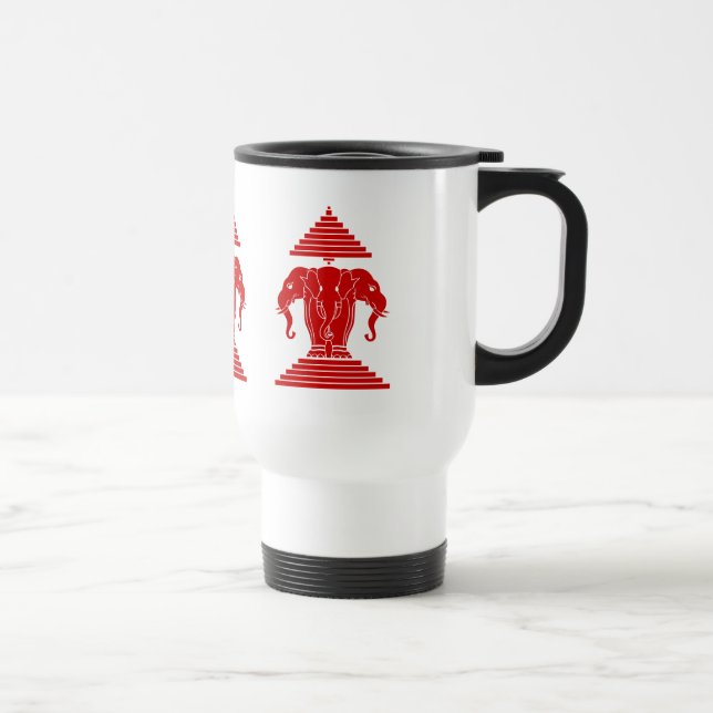 Caneca Térmica Erawan Three Headed Elephant Lao / Laos Flag (Direita)