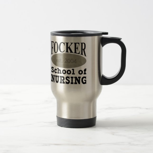 Caneca Térmica Escola de enfermagem de Focker engraçada (Direita)