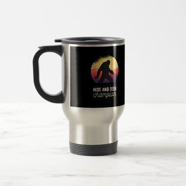 Caneca Térmica Esconde-se e procure o campeão - Engraçada Yeti (Esquerda)