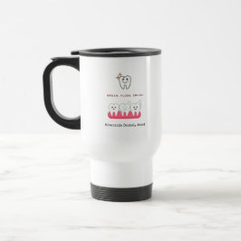 Caneca Térmica Escova, Fio Dental, Sorriso Dentista Higiene oral