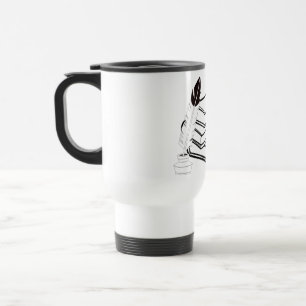 Caneca Térmica Escrevendo preto-e-branco ou educação Themed Mug