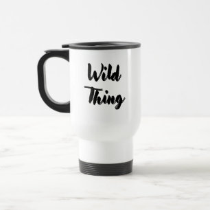 Caneca Térmica Escrita sexy preta tipografia selvagem