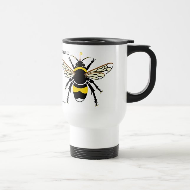 Caneca Térmica Esfregando café! Bumble BEE - Conservação - Ecolog (Direita)