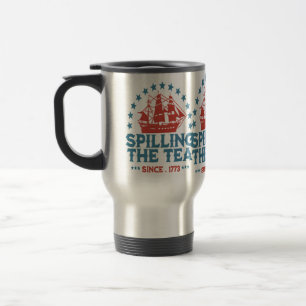 Caneca Térmica Espalhar O Chá Desde 1773 Vermelho Branco Azul Fun