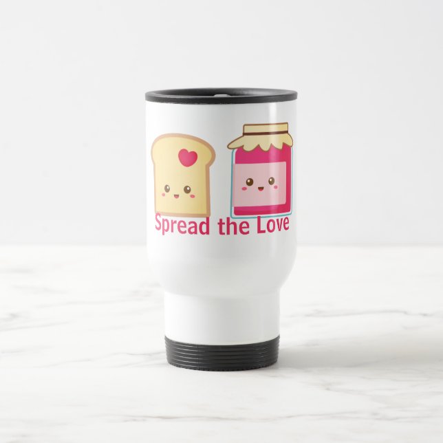 Caneca Térmica Espalhe o amor com brinde bonito e doce (Centro)