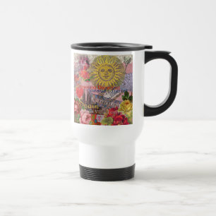 Caneca Térmica Espanha Vintage Sol Viagem Colagem Retro Europa