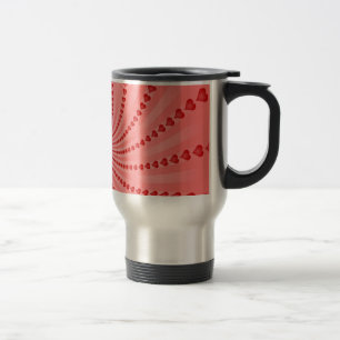 Caneca Térmica Espiral cardíaco: Trabalho de arte de vetor: cane