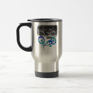 Caneca Térmica Esporte de Bicicleta BMX Reflexão Colorida