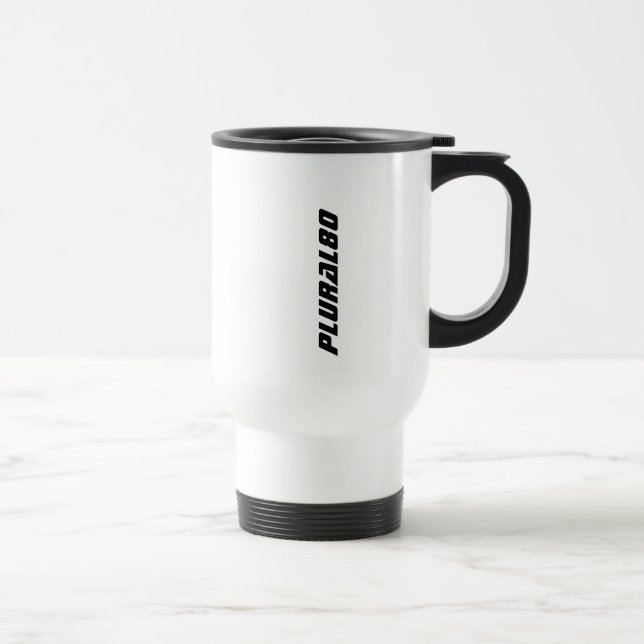 Caneca Térmica Esportivo Monograma preto e branco (Direita)