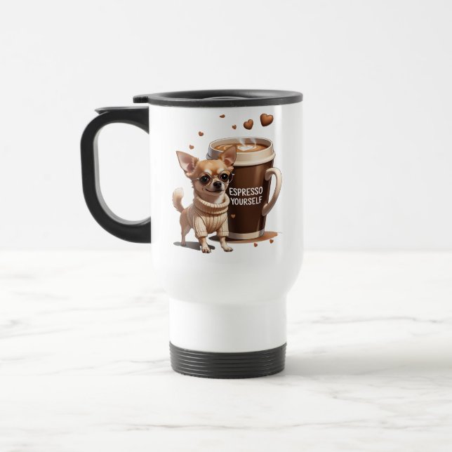 Caneca Térmica Espresso - Café Chihuahua Edition (Esquerda)