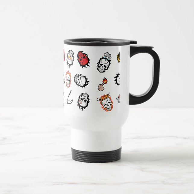 Caneca Térmica Esquadrão Suicida | Diablo Emoji Pattern (Direita)
