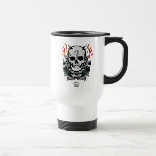 Caneca Térmica Esquadrão Suicida Diablo Skull & Flames Tattoo A