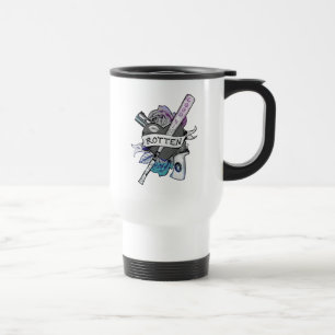Caneca Térmica Esquadrão Suicida Harley Quinn "Rotten" Tatuage